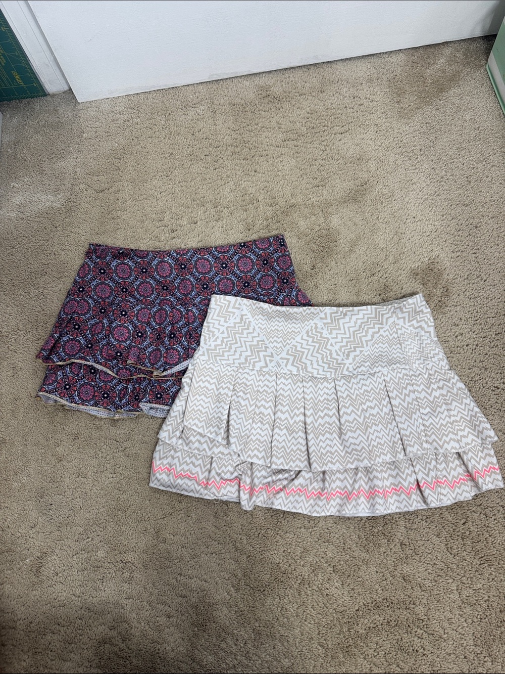 Lucky In Love Lot of Pleated Tennis Skirts size medium (8-10) 2 skirts!!